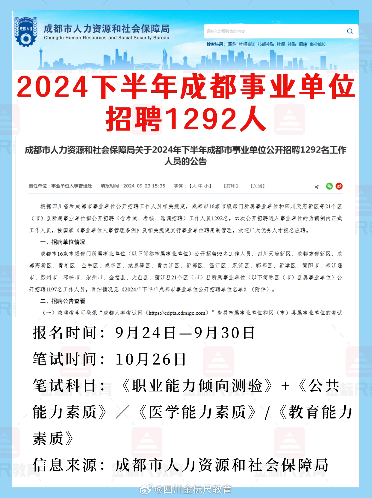 成华区人力资源和社会保障局最新招聘全解析